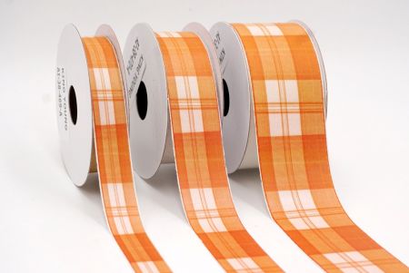 Verbranntes Orange Gingham Karomuster Band_AI